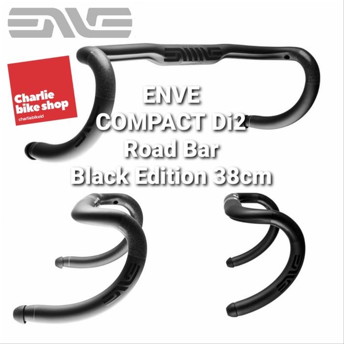Spesial Handlebar Enve Carbon Compact Di2 Road Bar Black Edition 38Cm