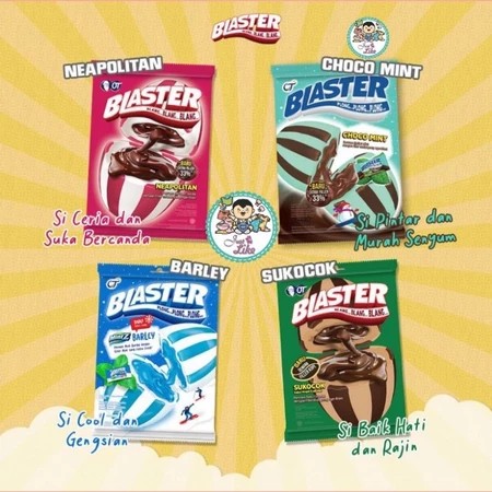 

Permen Blaster 125gr Permen Blaster Isi Coklat