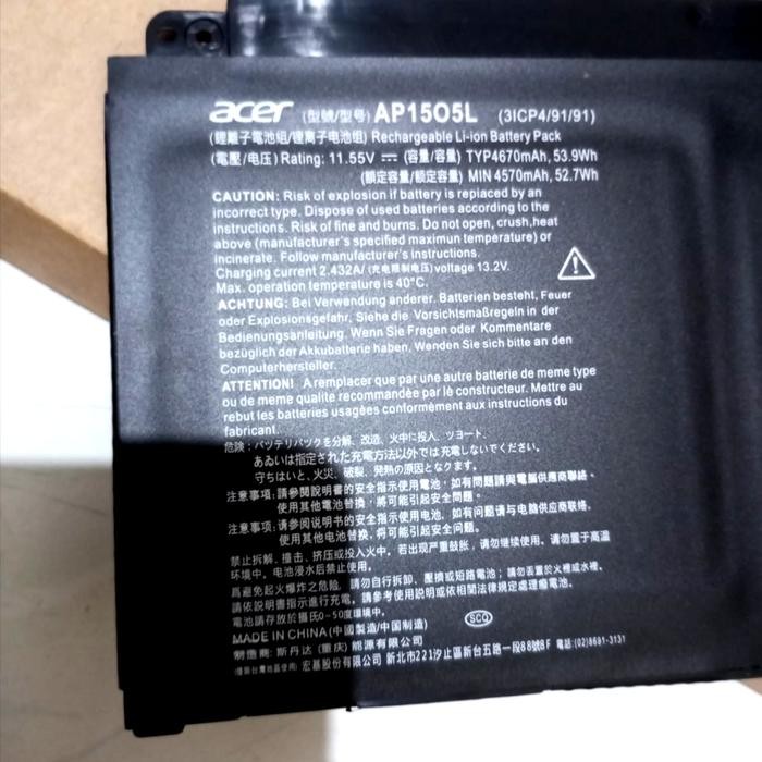 BATERAI ACER SPIN 5 SP513 SP513-52N SP513-52NP AP1503 AP15O5L AP1505L