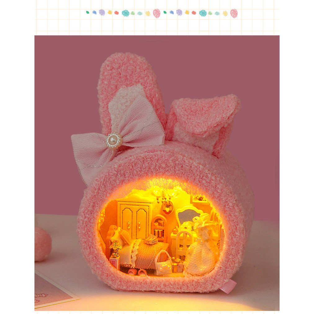 Mini Dollhouse Miniatures Diy Doll House Miniaturas Maison Sylvanian Home De Muecas Children