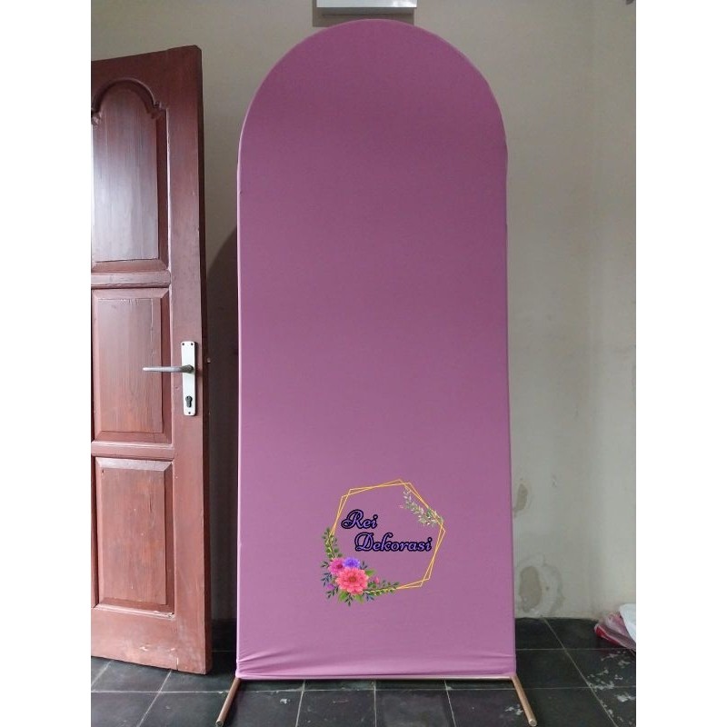 Kain Abutay semi papan Tinggi 200 x 100 background Backdrop tunangan lamaran.