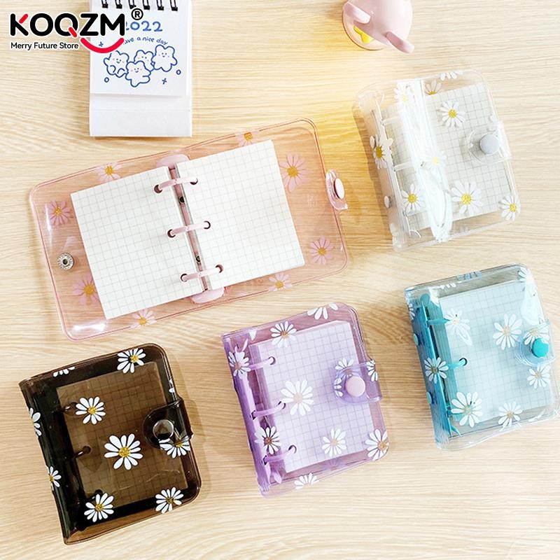 Mini 3 Hole Daisy Binder Note Planner Organizer Notebook Journal Diary Ring Binder Kawaii School Sup