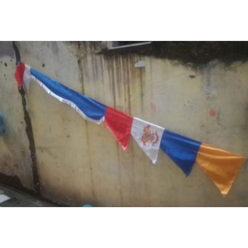 Flowpartt Umbul Umbul Kuda Laut 20Pcs,Umbul-Umbul , Umbul Umbul Warna, Umbul-Umbul Polos, Umbul