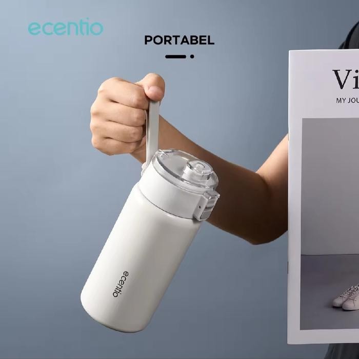 ID ECENTIO TUMBLER BOTOL MINUM PANAS DINGIN 450ML