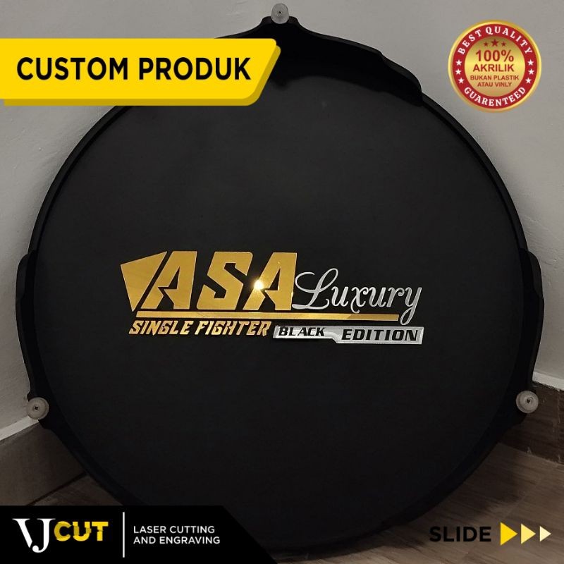 Emblem Sangkar Akrilik Custom/ Emblem Tebok Bawah sangkar/ akrilik custom emblem/ emblem sangkar