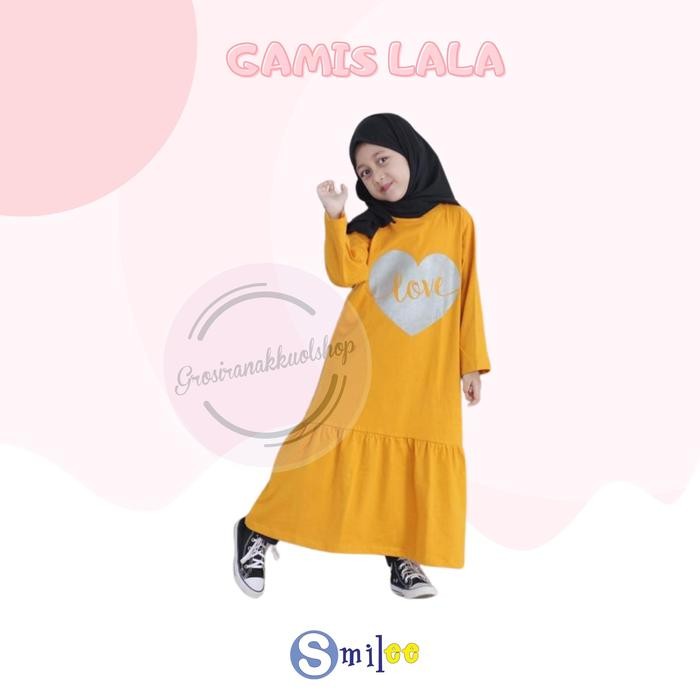

Terlaris Gamis Kaos Anak Lala Warna Kuning Kunyit Size 2-8Tahun Free Masker