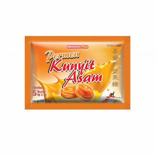 

Terlaris Sidomuncul Permen Kunyit Asam / Permen Jahe Wangi Isi 5 Butir