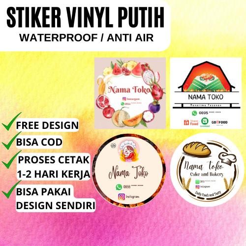 

Cetak Stiker Vinyl Putih Anti air - Harga Tercantung Untuk 100pcs Stiker - Stiker Makanan Stiker