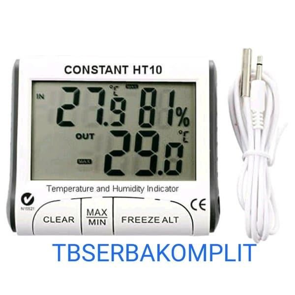 CONSTANT HT10 DIGITAL THERMOHYGROMETER HT-10 ALAT DISPLAY LCD SUHU DAN KUALITAS TERBAIK