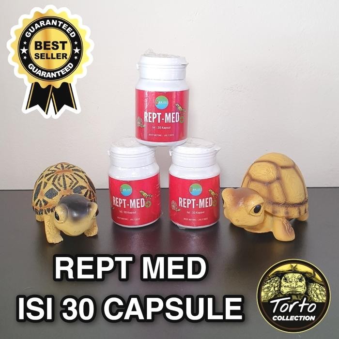 REPT-MED OBAT REPTIL KURA DARAT KURA AIR LEMAS PILEK MENCRET SULCATA