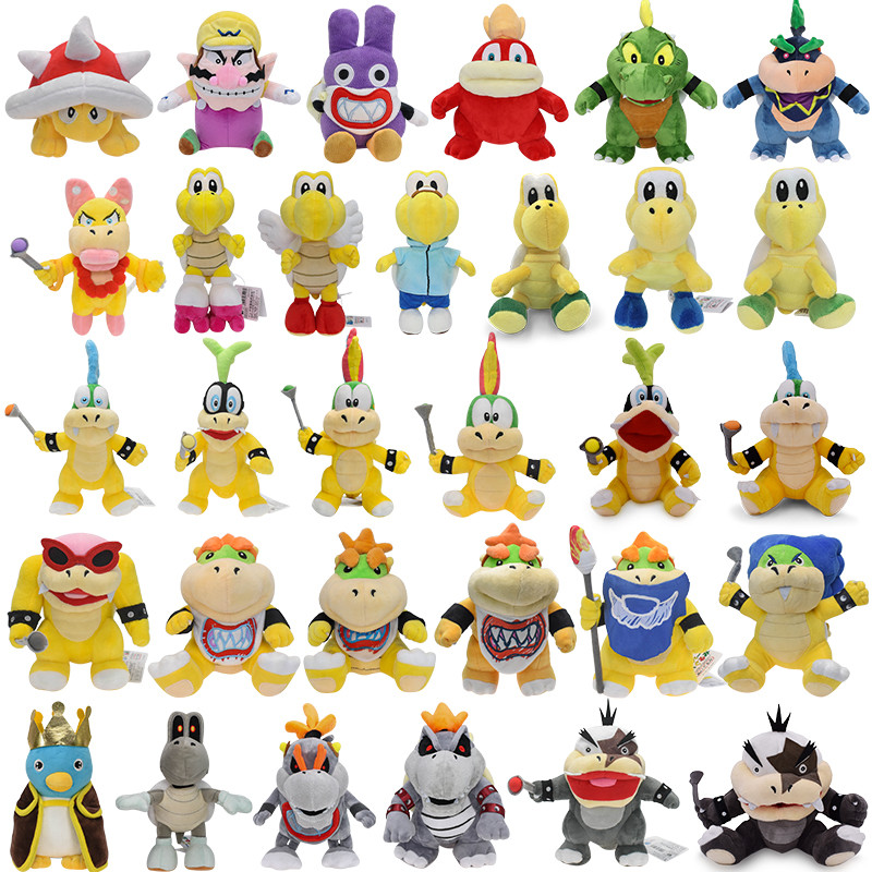 37 Styles Mario Plush Toy Wonder Bowser Jr Koopa Ludwig Roy Morton Wendy Lemmy Iggy Larry Nabbit