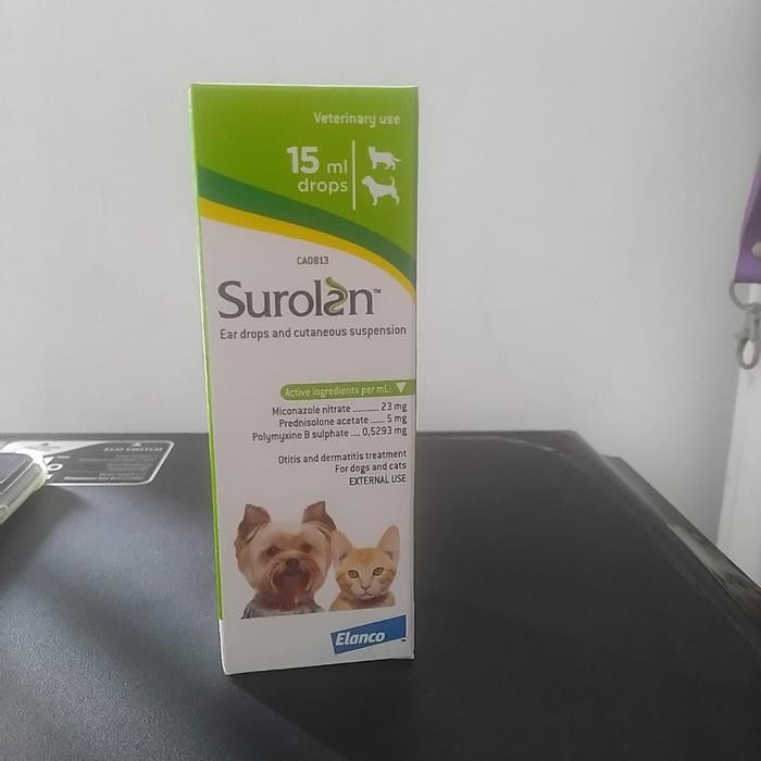 OBAT TETES TELINGA OTITIS DERMATITIS UNTUK KUCING UNTUK ANJING SUROLAN