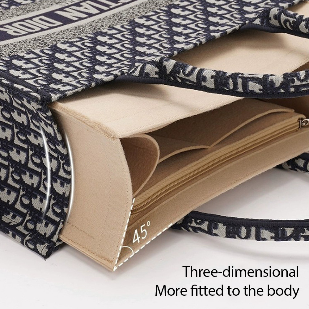 Bag Organizer Insert For Dior Book Tote Bag,Bag Insert Organizer,Handbag Storage,Tote Bag Felt