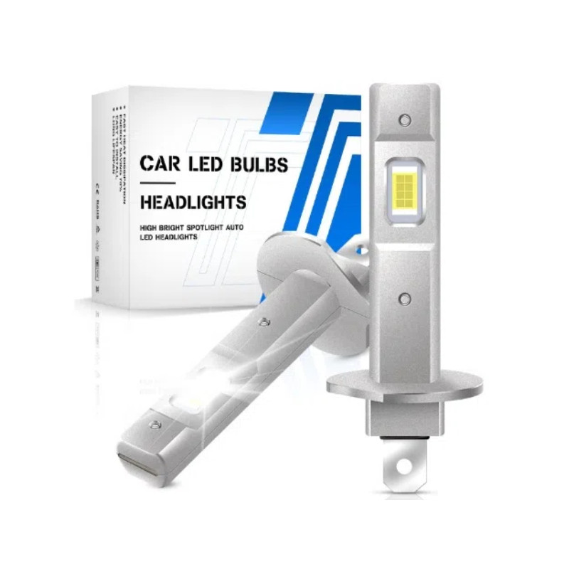 Car LED Headlights H1 Mini Direct Insertion 1:1 Design High Brightness LED Headlights White 6500K Mi