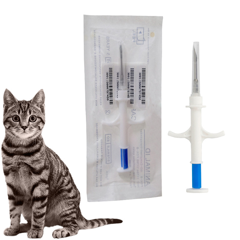 60PCS Animal Microchip Syringe 1.25*7mm FDX-B Animal Mini Glass Chip RFID Microchip Injection for Ca