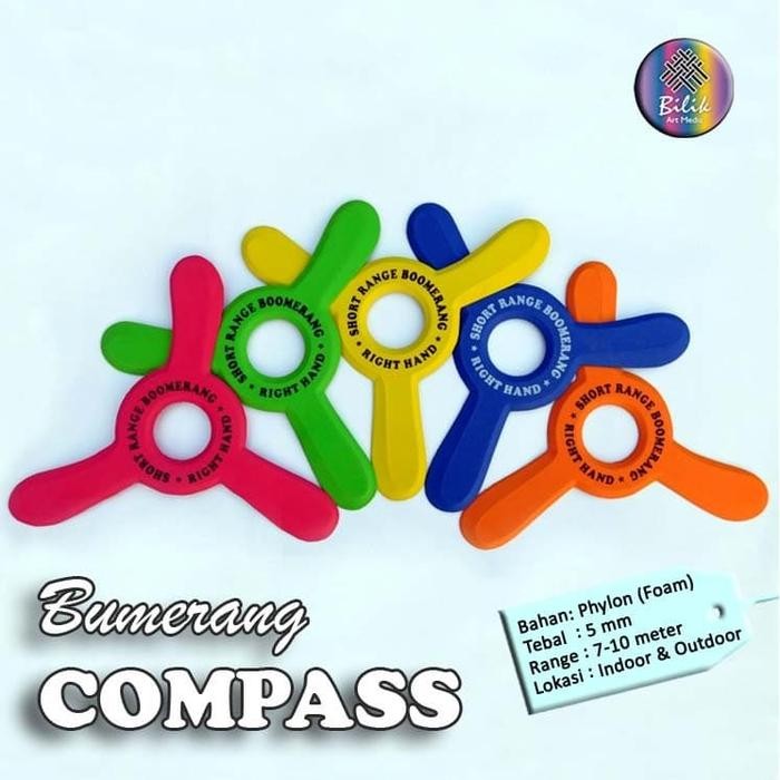 ASLI Mainan Anak Edukatif Sport Bumerang Boomerang Compass