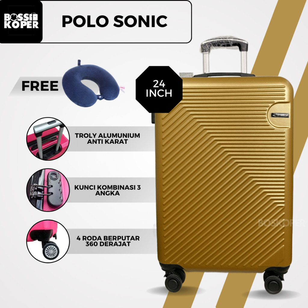 Koper 24 inch Polo ukuran bagasi-koper polo-koper travel-tas koper-tas travel-koper murah-koper