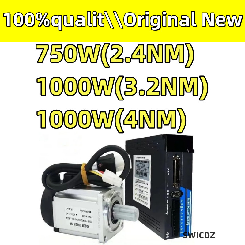 100%  new  original  Servo Motor 750W 1000W AC Servo Motor Drive Kit 3000rpm