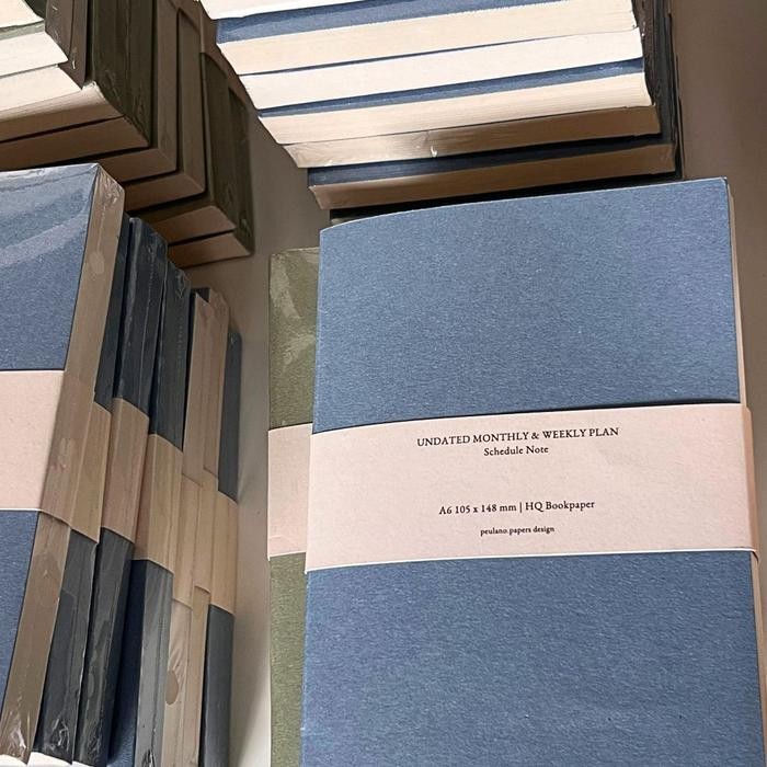 

Gilang_Store Undated Planner POCKET BOOK Buku Catatan Ukuran A6 by peulanopapers