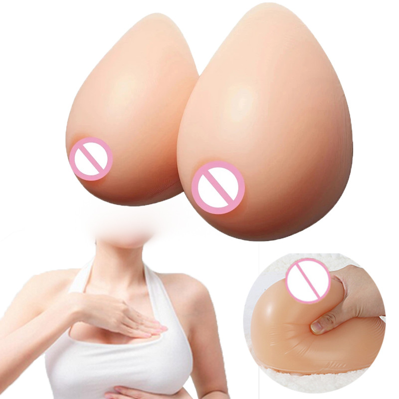 Fake Boobs Self-adhesive 3D Prosthetic Silicone Fake Breasts Butt Pads For Anime Body Chest Simulati