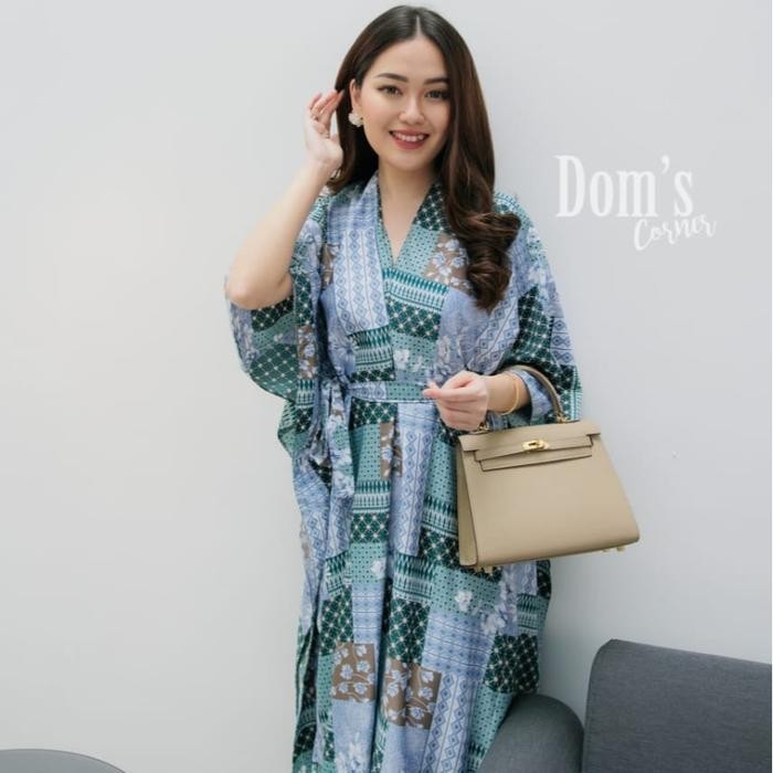 JTTOP" DOMSCORNER - SANDRA BATIK ABAYA - DRESS - KEBAYA - BAJU LEBARAN - GAUN PESTA - GAUN FORMAL