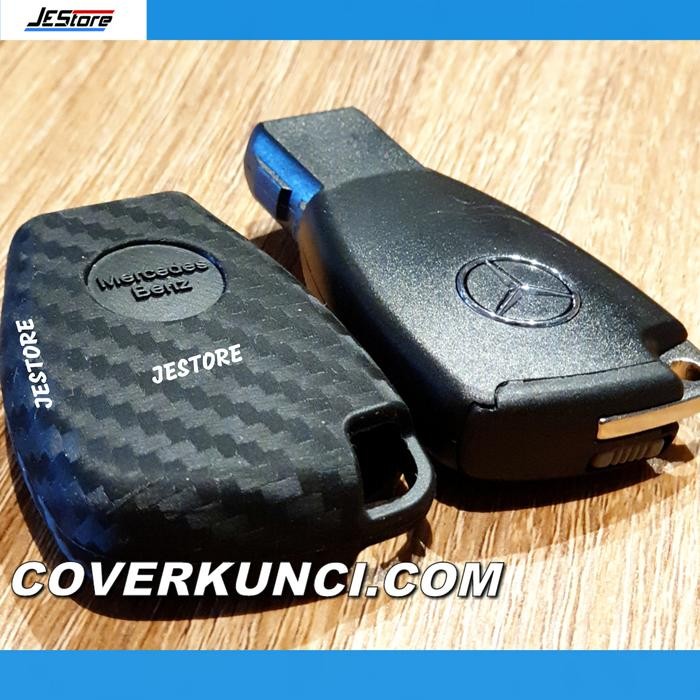 W211 Cover Kunci E-Class 2002-09 W211 Mercedes Benz Sarung Carbon W211