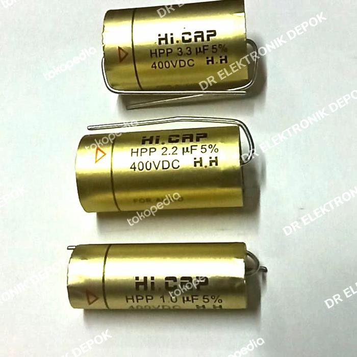 Kapasitor Nonpolar Hicap Hi Cap 1Uf 1 Uf 1 Mikro 400V 400Volt New