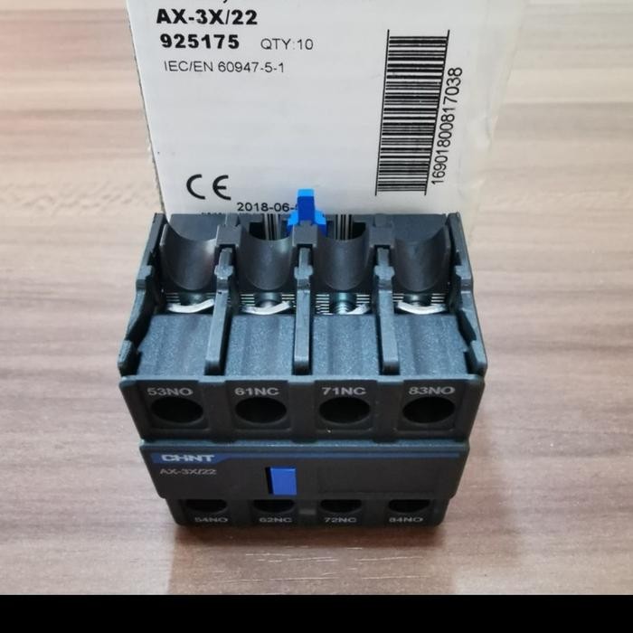 Auxiliary Block Contact Ac Contactor Kontaktor 2No 2Nc Chint Ax-3X/22 Sale