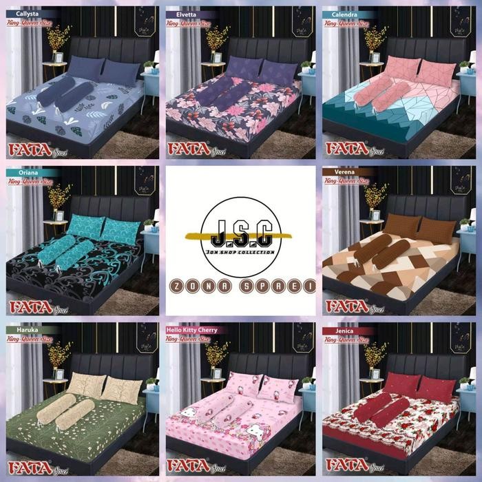 Sprei fata karakter ukuran 180x200 motif keropi