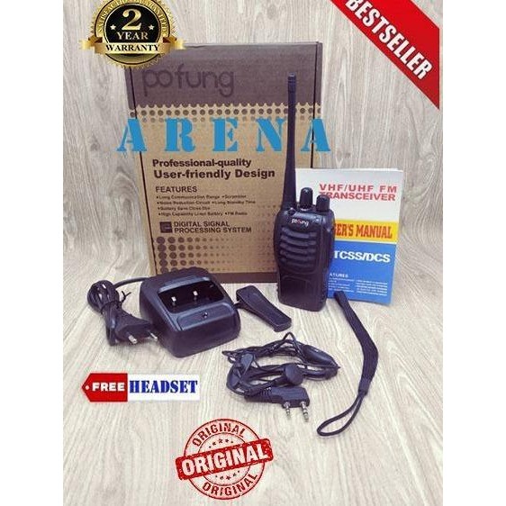 JTTOP" HT WLN POFUNG BF-888S BF888S NEW EDITION ASLI HOLOGRAM