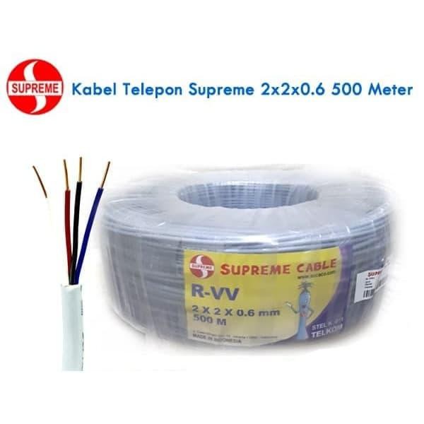 JTTOP" KABEL TELEPON / ITC 2 X 2 X 0.6 MM SUPREME 500METER
