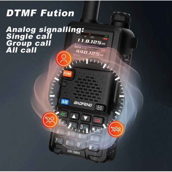 JTTOP" HT BAOFENG BAOFENG UV-5RH 8 WAT / HT DUAL BAND BAOFENG TERBARU