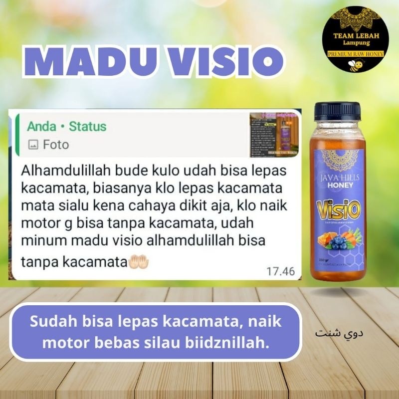 

Konter Makanan Java Hills Honey Madu Visio Herbal Asli Murni Premium Spesialis Kesehatan Mata Bisa