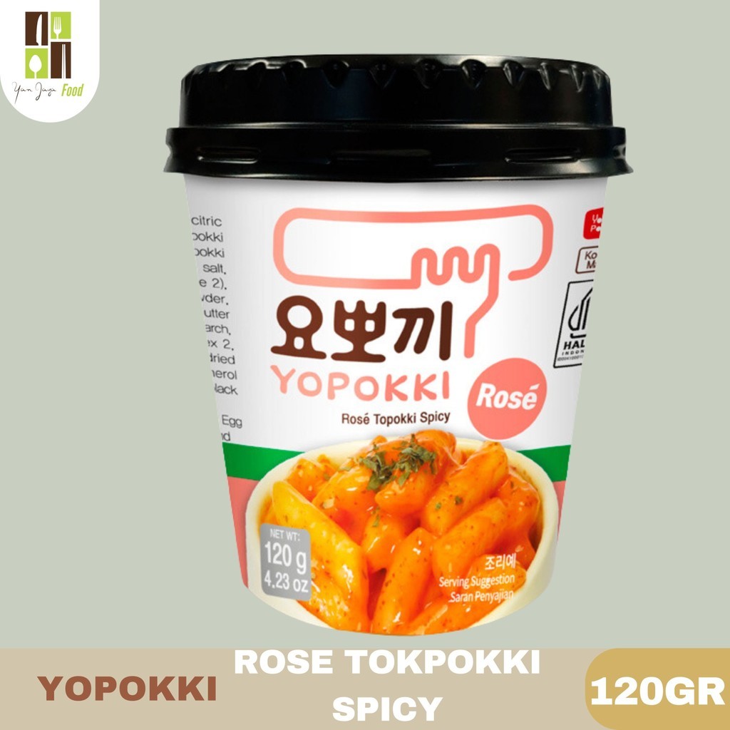 

Konter Makanan Yopokki Rose Tteokbokki Korean Rice Cake With Spicy Creamy Sauce Cup 120Gr
