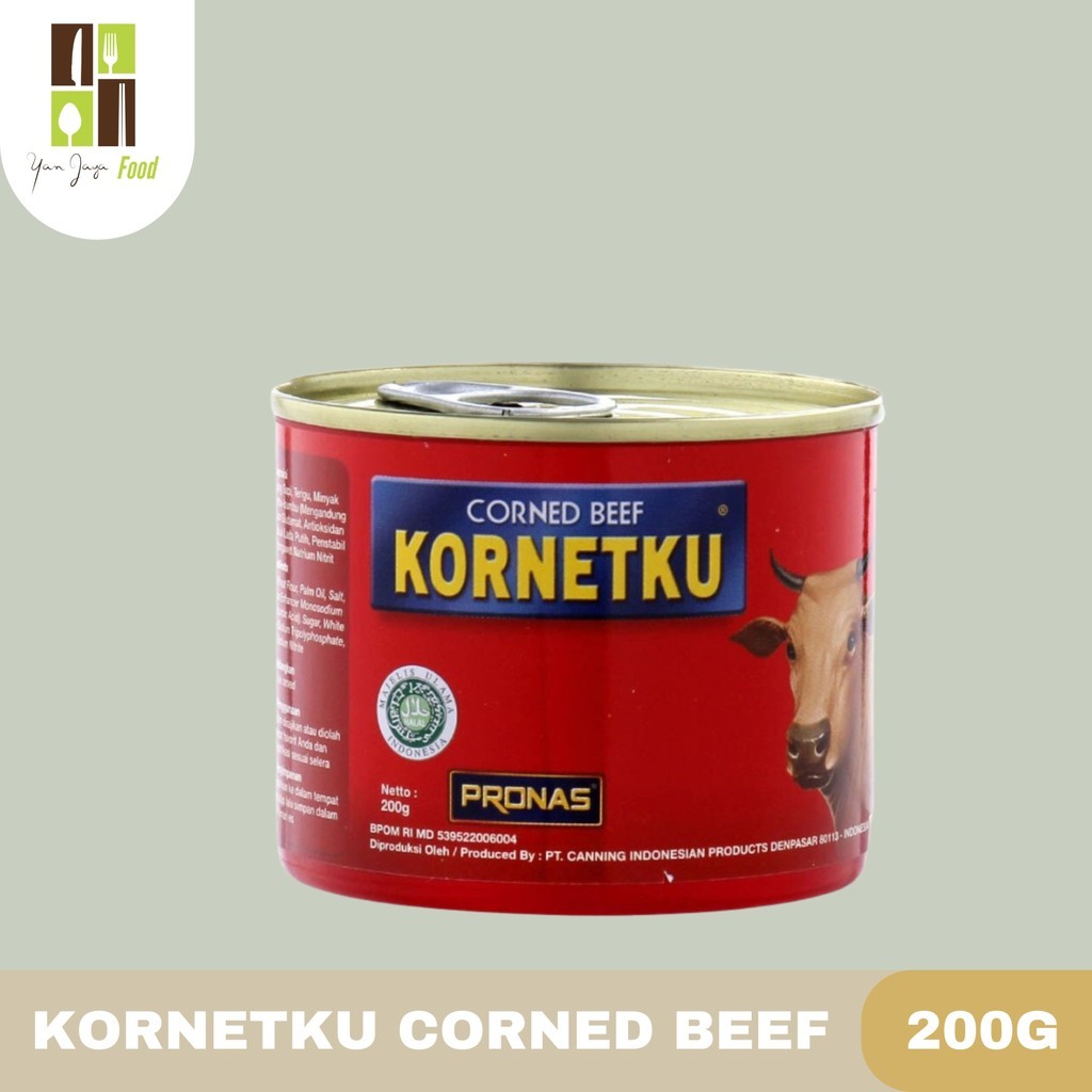 

Konter Makanan Pronas Kornetku Corned Beef / Kornet Daging Sapi 300G / 340G