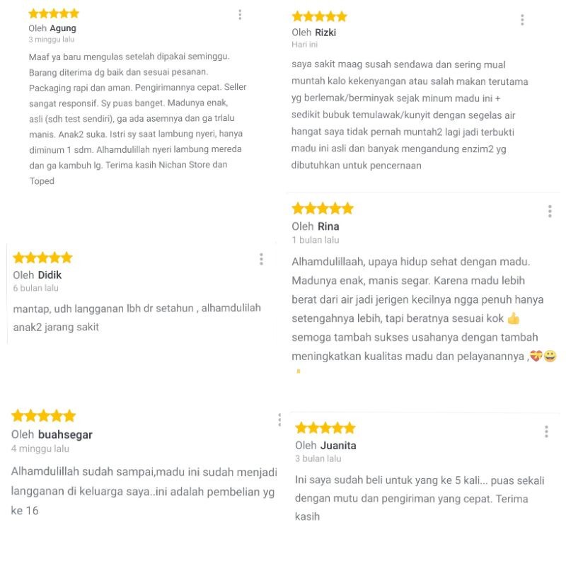 

Sensasi Lezat Madu Asli / Madu Murni Multiflora 1000 Gram