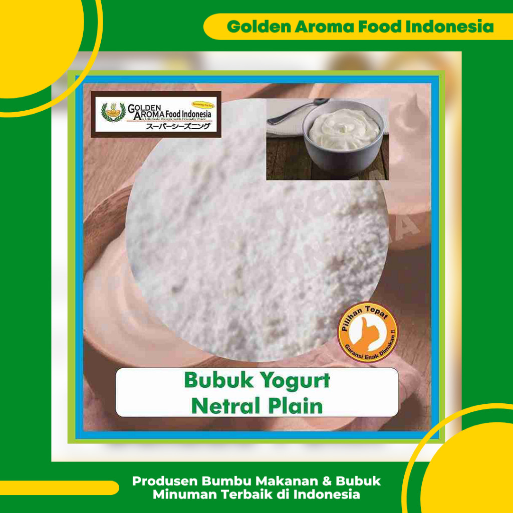 

Sensasi Lezat Bubuk Yogurt Plain Netral Tanpa Gula 1 Kg Serbuk Ice Youghurt Original No Sugar 1Kg