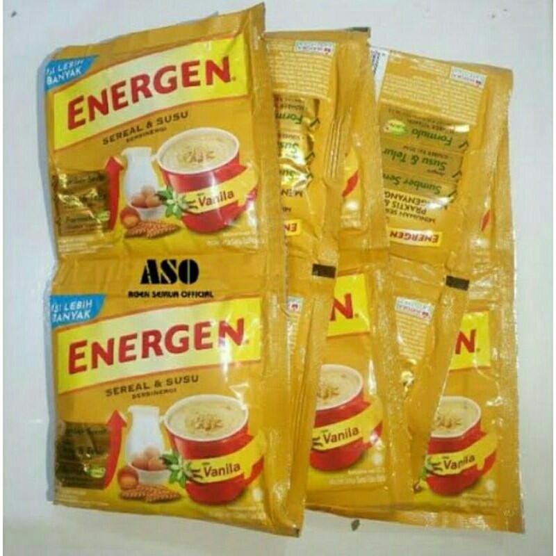 

Konter Makanan Energen Vanila 32Gr 1 Renceng Kemasan