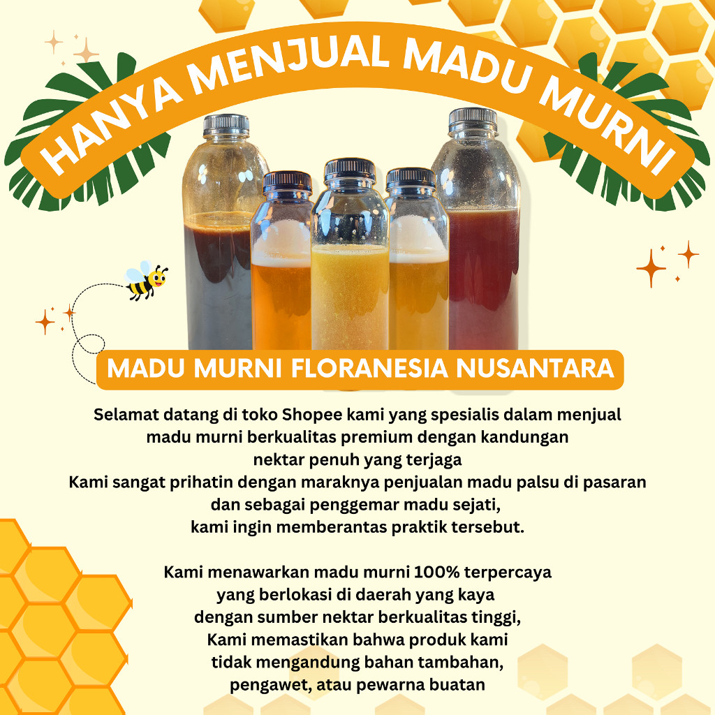 

Sensasi Lezat Madu Murni Madu Asli Hutan Odeng 500 Gram Kualitas Premium Full Nektar 100% Raw Honey