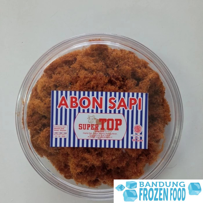 

Konter Makanan Abon Sapi Top Toples 100 Gr