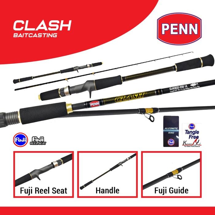 SALE  JORAN PANCING LAUT PENN CLASH SPINNING & OH FULL FUJI MATERIAL CARBON READYY