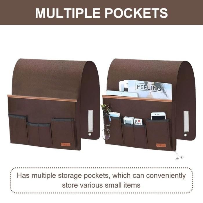 Kantong Remot Tas Gantung Remote Control Sofa Wadah Remot Tempat Penyimpanan Tv Ac Merasa