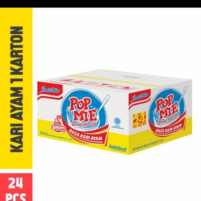 

Kualitas Terjamin Pop Mie Rasa Kari Ayam 1Dus