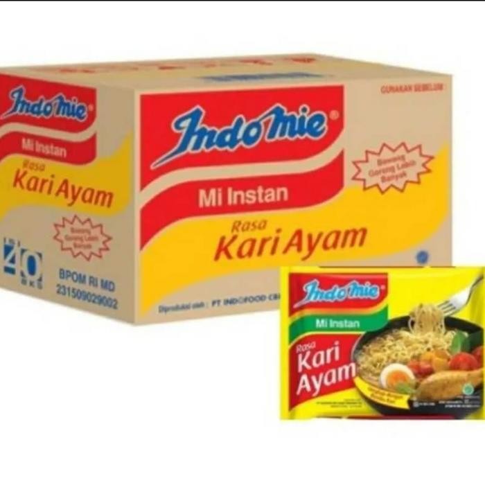 

Ready Indomie Mi Instan 5 Rasa Goreng, Kari, Ayam Bawang, Soto, Rendang 40Pc