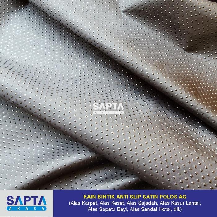 Kain Bintik Anti Slip Satin Polos A (Alas Karpet/Alas Keset)