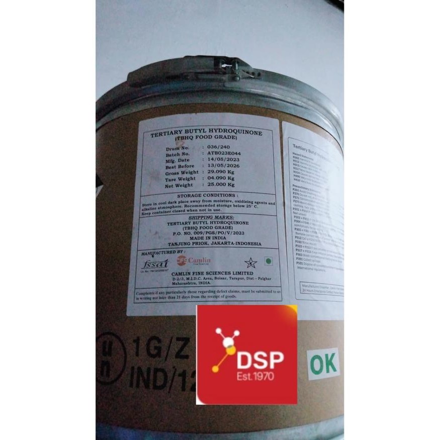 

Antioksidan TBHQ 500 gram ex. Yasho Industries India New