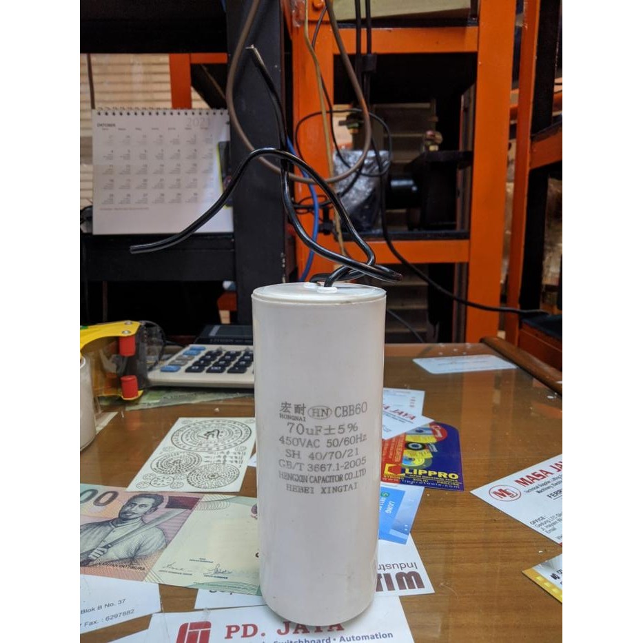 Kapasitor Capacitor 70Uf Untuk Mini Hoist Pa1000/Pa1200 Original Hemat