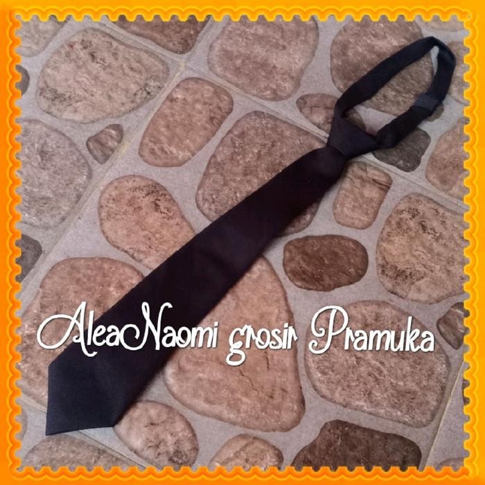 Dasi hitam dasi sekolah SMA SMK hitam polos dasi hitam panjang polos *