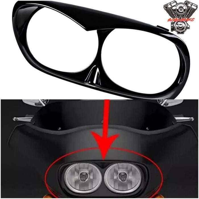 Scowl Harley Road glide / Trim lampu headlamp Road glide