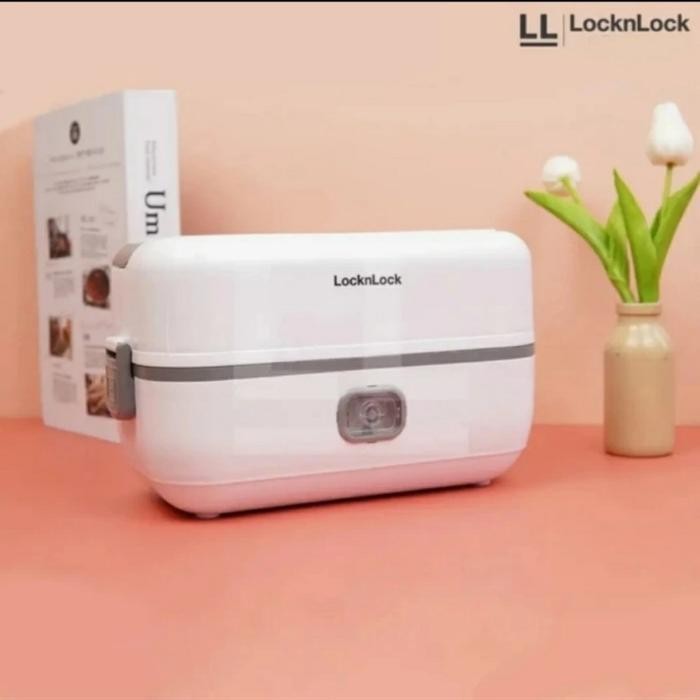Lock N Lock Electric Lunch Box 1.1L - EJR286WHT Stainless Steel Wadah Kitchenware